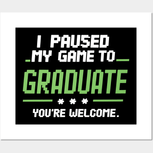 Funny Gamer Graduate 2024 Graduation Posters and Art